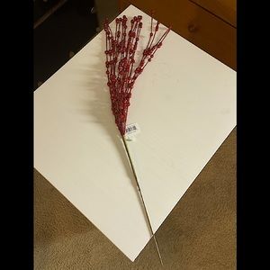 Red glittery holiday decoration